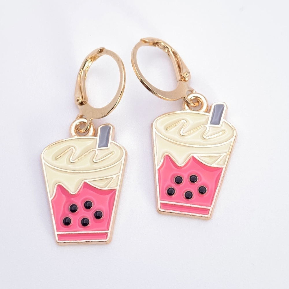 Boba Bubble Tea Earrings
